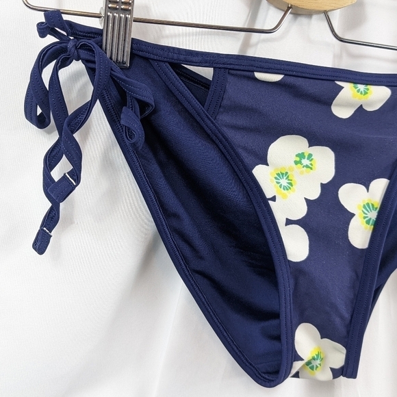 Aerie Floral Tie Style Bikini Bottom Sz S - Picture 2 of 5